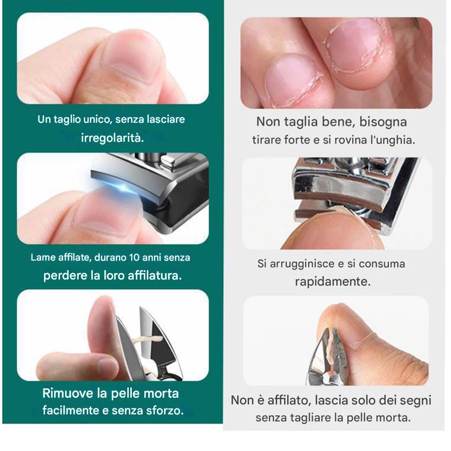 (OFERTA CALIENTE) Set di 12-16 tagliaunghie in acciaio inossidabile