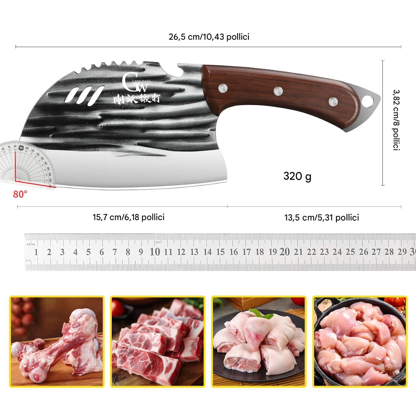 (OFERTA CALIENTE) Coltello da cucina multiuso, acciaio al carbonio resistente