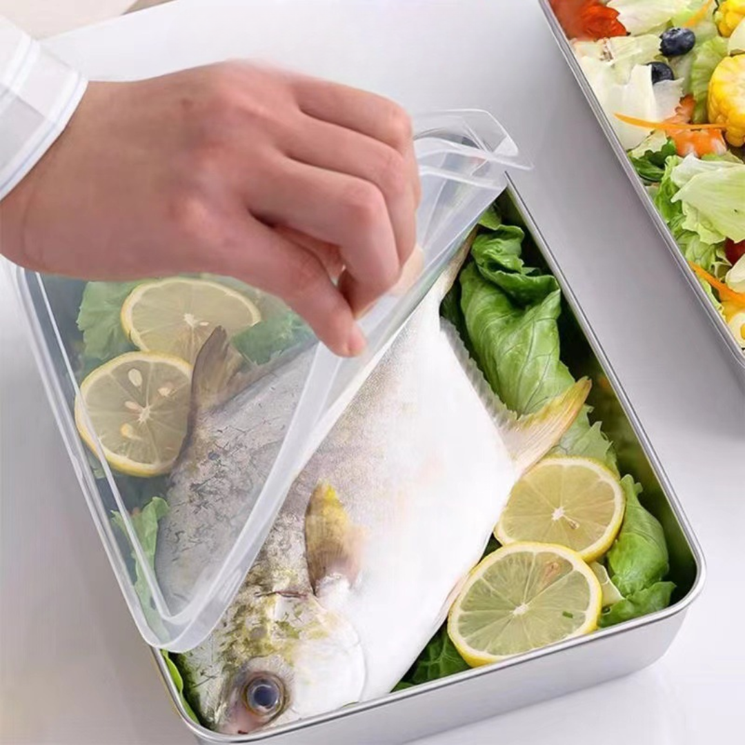 (OFERTA CALIENTE) Contenitore per alimenti in acciaio inox 304: massima freschezza e sicurezza