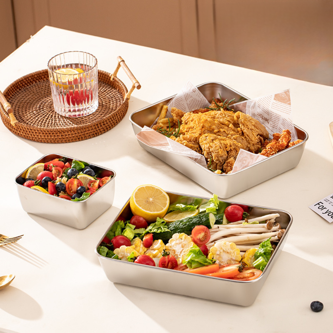(OFERTA CALIENTE) Contenitore per alimenti in acciaio inox 304: massima freschezza e sicurezza