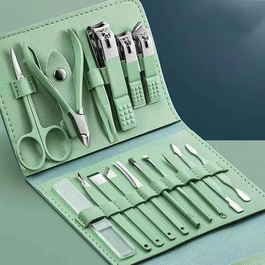(OFERTA CALIENTE) Set di 12-16 tagliaunghie in acciaio inossidabile