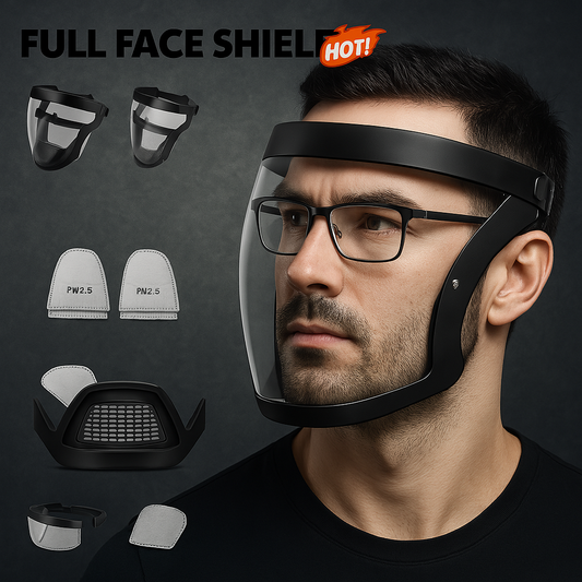 (SCONTO DEL 30%) La visiera protegge il viso dalla polvere sottile e dalla nebbia.