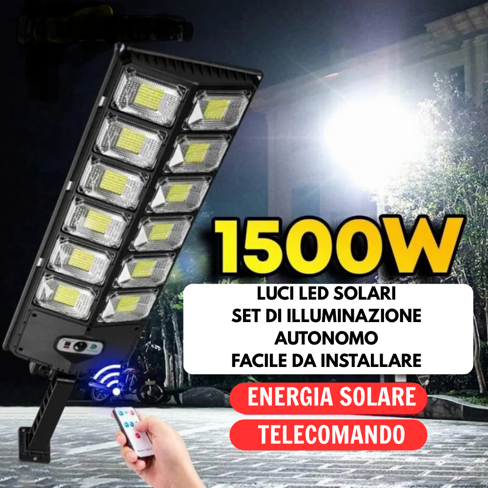 (30% DI SCONTO) Lampione solare per esterni a basso consumo da 17 ore
